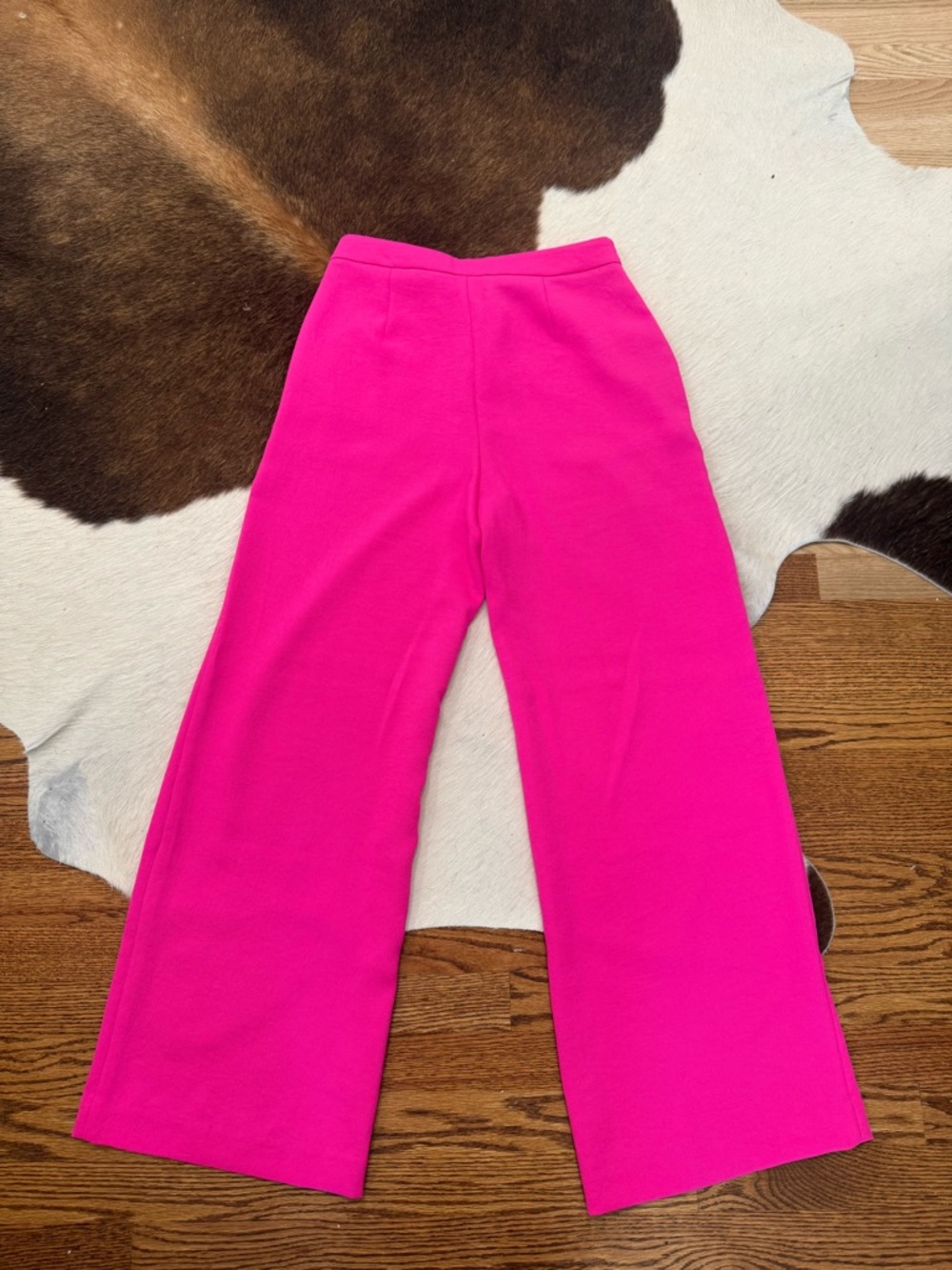 J. Crew Women’s Hot Pink Wide-Leg Pants - Picture 4 of 4